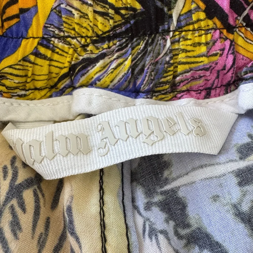 Palm Angels Pink and Yellow Graphic Blouse and Shorts set, size L, made in Italy - Picture 14 of 16